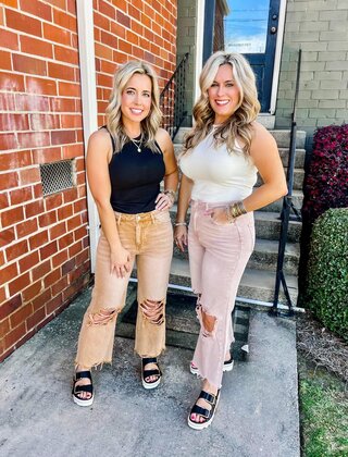 90s Vintage Crop Flare