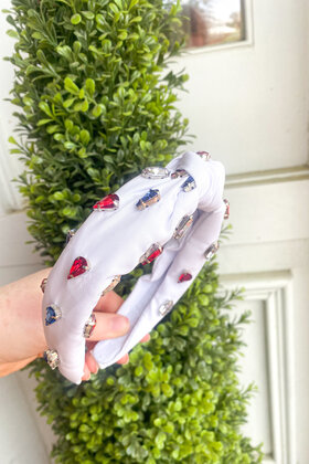 4th of July jewel headband