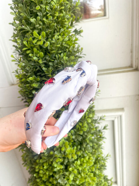 4th of July jewel headband