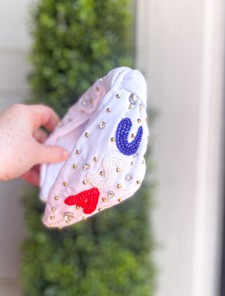 USA Knot Headband