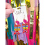 The Uptown Peach Colorful fish bone earrings