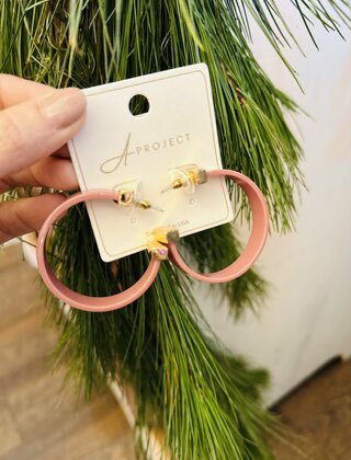 Mauve Hoops