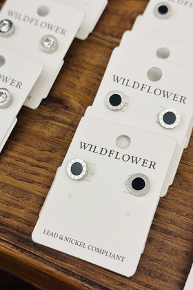 Silver Roman Numeral Studs