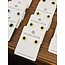 The Uptown Peach Gold Roman Numeral Studs