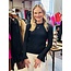 The Uptown Peach The Flair Sleeve Top