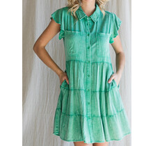 Lucky button up dress