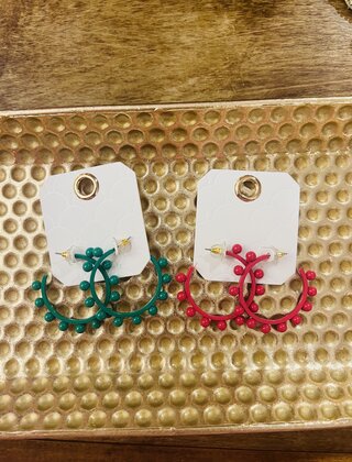 Brooke’s Studded Ball Hoops