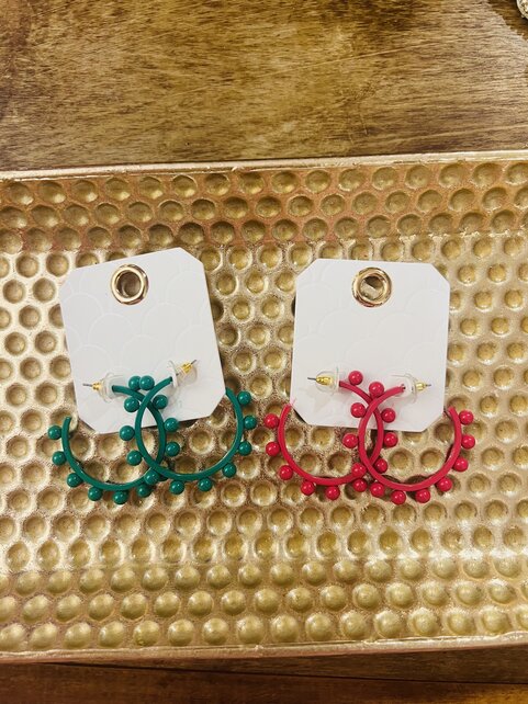 Brooke’s Studded Ball Hoops