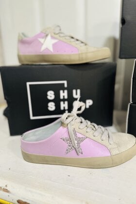 Youth ShuShop Polka Lavender Sneakers