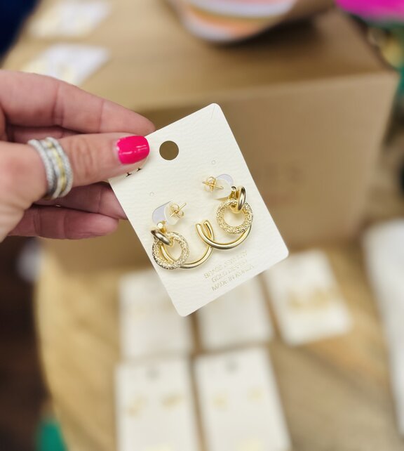 Circle Dangle Hoops Circle Dangle Hoops