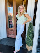 Wendy’s White Flare jeans