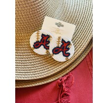 Atlanta Baseball Earrings