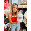 The Uptown Peach Denim Trucker Hat