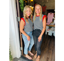 Sarah’s Striped Ribbed Tank