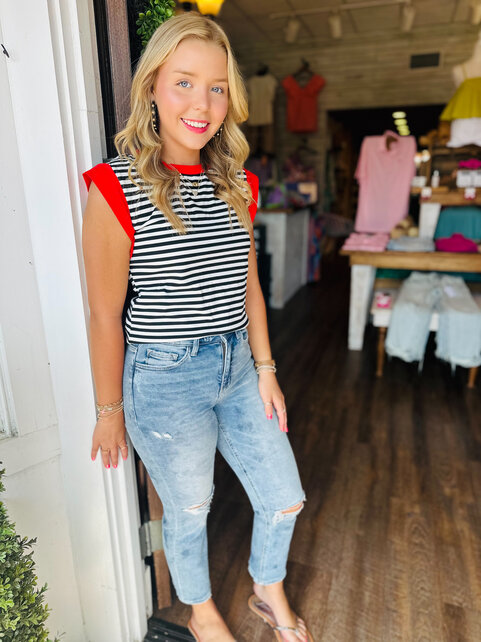 Sarah’s Striped Ribbed Tank Sarah’s Striped Ribbed Tank