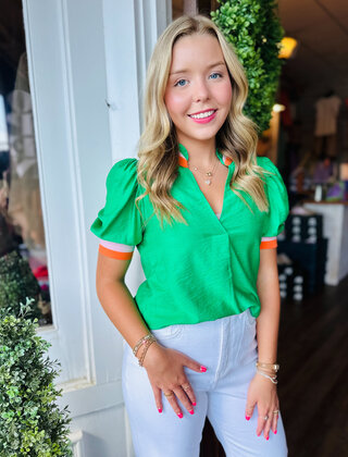 The Classy Green Top