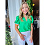 The Uptown Peach The Classy Green Top