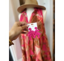 Pink Arch Earrings