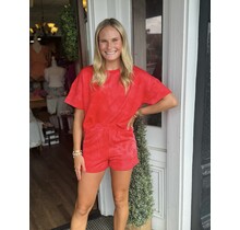Rose’s Red Knit Set - Shorts