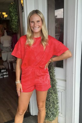 Rose’s Red Knit Set - Shorts