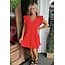 The Uptown Peach Balcony Brunch Dress
