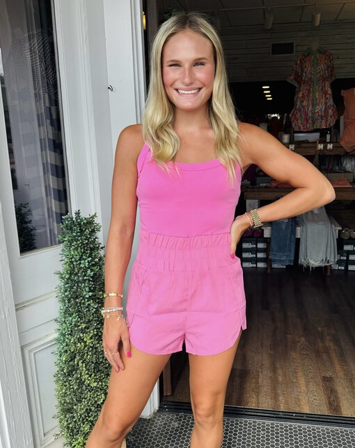 Active in Pink Romper