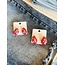 The Uptown Peach Teardrop Game Day Earrings