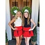 The Uptown Peach The Tie Mini Skirt