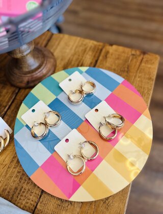 Brooklyn’s Woven Gold Hoops