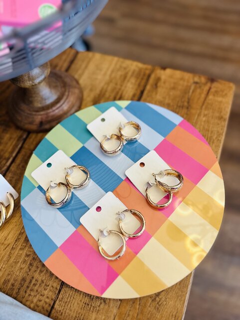 Brooklyn’s Woven Gold Hoops