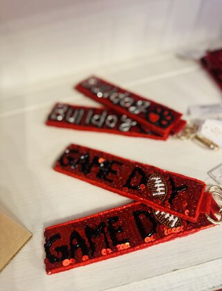 GAME DAY Sequin Keychain/Wristlet