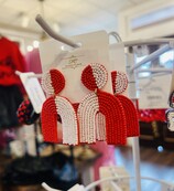 Rebeca’s Red & White Arch Earrings