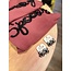 The Uptown Peach Halloween Spider Earrings