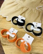 Wrapped Raffia Hoops