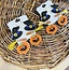 The Uptown Peach Witch Hat Earrings