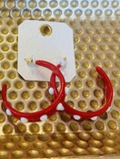 Brittany’s Red & White Dotted Hoops