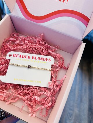 Single Football Beaded Blondes Bracelet