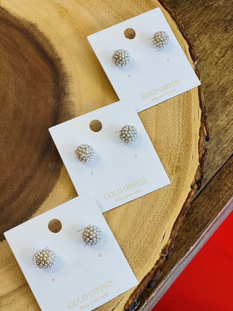Pearl Covered Studs Pearl Covered Studs