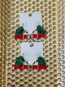 Christmas Tree Wagon Earrings