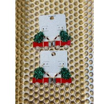 Christmas Tree Wagon Earrings