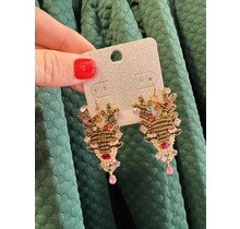 Rudolph Bead Earrings