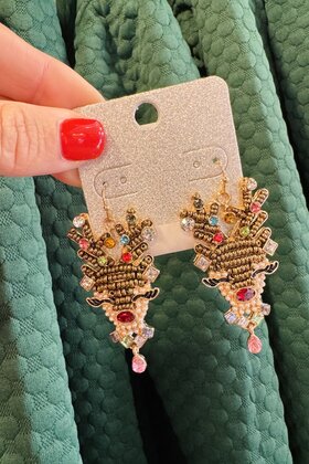 Rudolph Bead Earrings