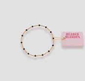 Black Dainty Poppi Beaded Blondes Bracelet Black Dainty Poppi Beaded Blondes Bracelet