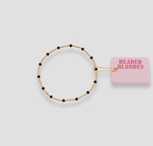 Black Dainty Poppi Beaded Blondes Bracelet