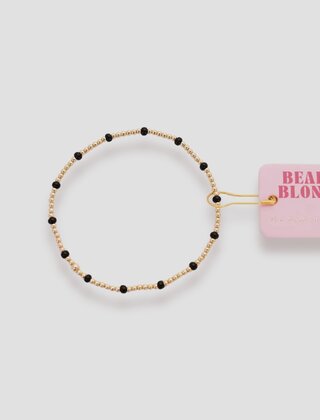 Black Dainty Poppi Beaded Blondes Bracelet