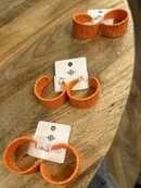 Wrapped Raffia Hoops