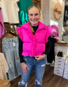 Pretty in Pink Puffer Vest