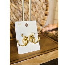 Circle Dangle Hoops