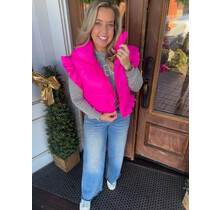 Pretty in Pink Puffer Vest