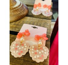 Galentines Day Heart Earrings
